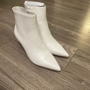 Reformation white boots